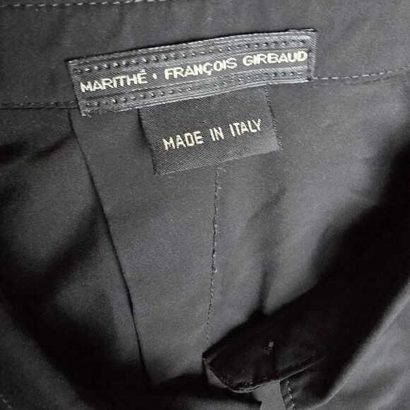 Marithe Francois Girbaud Womens Button Down Top Size 30 Black Medium - Picture 8 of 11